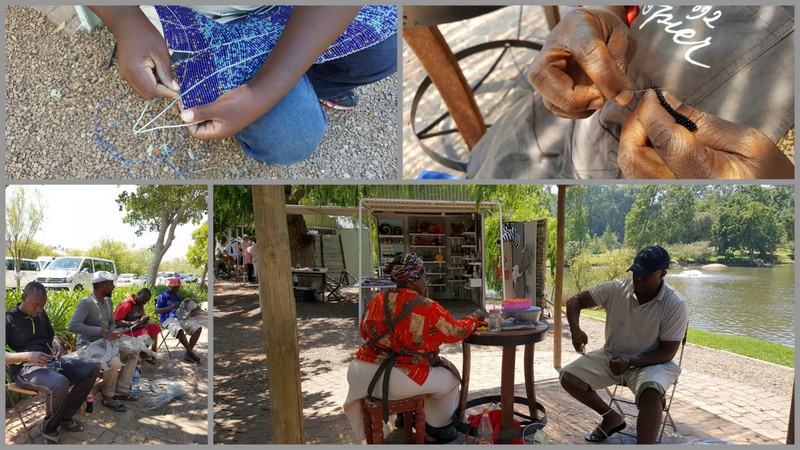 Artists working at Spier Craft Market